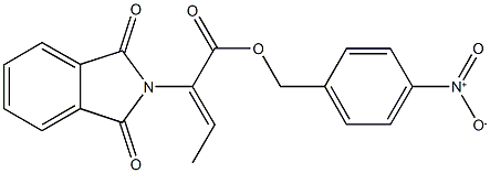 4-nitrobenzyl 2-(1,3-dioxo-1,3-dihydro-2H-isoindol-2-yl)-2-butenoate Struktur