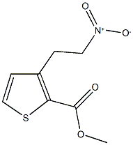 methyl 3-{2-nitroethyl}-2-thiophenecarboxylate Struktur