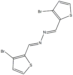 3-bromothiophene-2-carbaldehyde [(3-bromothien-2-yl)methylene]hydrazone Struktur