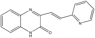 3-(2-pyridin-2-ylvinyl)quinoxalin-2(1H)-one Struktur