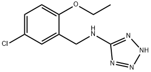 N-(5-chloro-2-ethoxybenzyl)-N-(2H-tetraazol-5-yl)amine Struktur