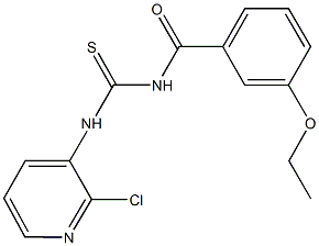 N-(2-chloro-3-pyridinyl)-N'-(3-ethoxybenzoyl)thiourea Struktur