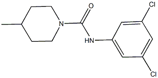 N-(3,5-dichlorophenyl)-4-methyl-1-piperidinecarboxamide Struktur