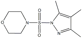 4-[(3,4,5-trimethyl-1H-pyrazol-1-yl)sulfonyl]morpholine Struktur