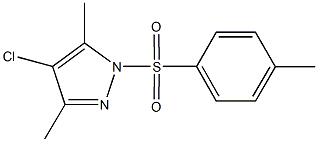 4-chloro-3,5-dimethyl-1-[(4-methylphenyl)sulfonyl]-1H-pyrazole Struktur