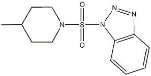 1-[(4-methyl-1-piperidinyl)sulfonyl]-1H-1,2,3-benzotriazole Struktur