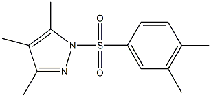 1-[(3,4-dimethylphenyl)sulfonyl]-3,4,5-trimethyl-1H-pyrazole Struktur