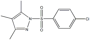 1-[(4-chlorophenyl)sulfonyl]-3,4,5-trimethyl-1H-pyrazole Struktur