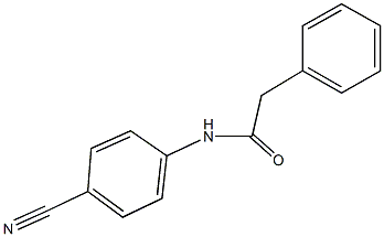 N-(4-cyanophenyl)-2-phenylacetamide Struktur