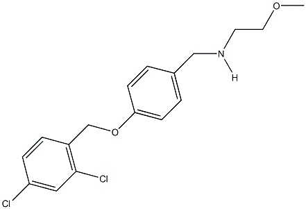 N-{4-[(2,4-dichlorobenzyl)oxy]benzyl}-N-(2-methoxyethyl)amine Struktur