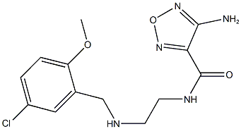 4-amino-N-{2-[(5-chloro-2-methoxybenzyl)amino]ethyl}-1,2,5-oxadiazole-3-carboxamide Struktur