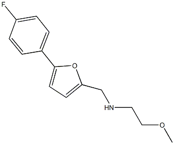 N-{[5-(4-fluorophenyl)-2-furyl]methyl}-N-(2-methoxyethyl)amine Struktur