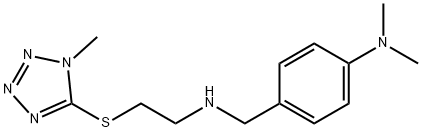 N-[4-(dimethylamino)benzyl]-N-{2-[(1-methyl-1H-tetraazol-5-yl)sulfanyl]ethyl}amine Struktur