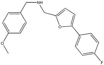 N-{[5-(4-fluorophenyl)-2-furyl]methyl}-N-(4-methoxybenzyl)amine Struktur