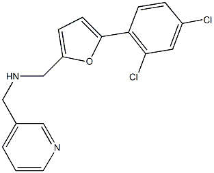 N-{[5-(2,4-dichlorophenyl)-2-furyl]methyl}-N-(3-pyridinylmethyl)amine Struktur