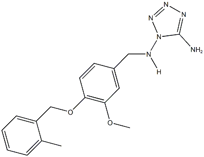 N-(5-amino-1H-tetraazol-1-yl)-N-{3-methoxy-4-[(2-methylbenzyl)oxy]benzyl}amine Struktur