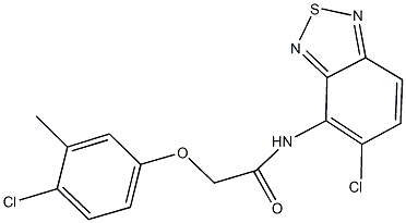 N-(5-chloro-2,1,3-benzothiadiazol-4-yl)-2-(4-chloro-3-methylphenoxy)acetamide Struktur