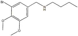 N-(3-bromo-4,5-dimethoxybenzyl)-N-butylamine Struktur