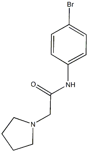 N-(4-bromophenyl)-2-(1-pyrrolidinyl)acetamide Struktur