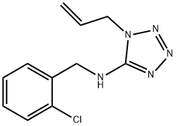 1-allyl-N-(2-chlorobenzyl)-1H-tetraazol-5-amine Struktur