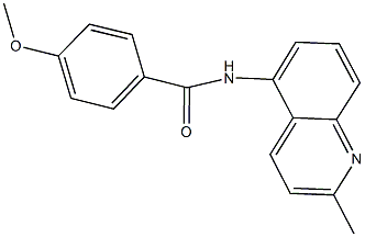 4-methoxy-N-(2-methyl-5-quinolinyl)benzamide Struktur