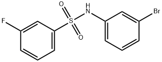 N-(3-bromophenyl)-3-fluorobenzenesulfonamide Struktur