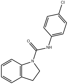 N-(4-chlorophenyl)-1-indolinecarboxamide Struktur