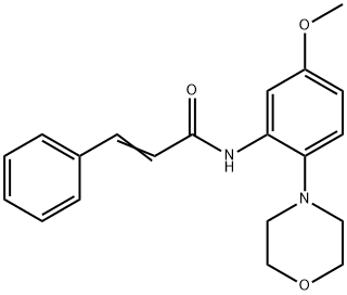 N-[5-methoxy-2-(4-morpholinyl)phenyl]-3-phenylacrylamide Struktur