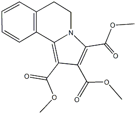 trimethyl 5,6-dihydropyrrolo[2,1-a]isoquinoline-1,2,3-tricarboxylate Struktur