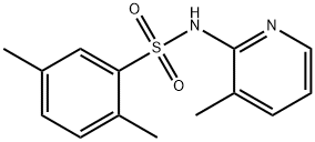 2,5-dimethyl-N-(3-methyl-2-pyridinyl)benzenesulfonamide Struktur