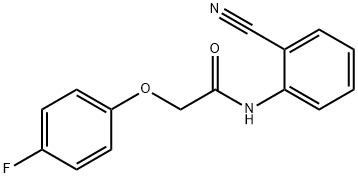 N-(2-cyanophenyl)-2-(4-fluorophenoxy)acetamide Struktur