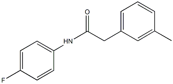 N-(4-fluorophenyl)-2-(3-methylphenyl)acetamide Struktur