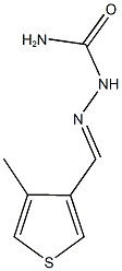 4-methylthiophene-3-carbaldehyde semicarbazone Struktur