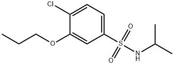 4-chloro-N-isopropyl-3-propoxybenzenesulfonamide Struktur