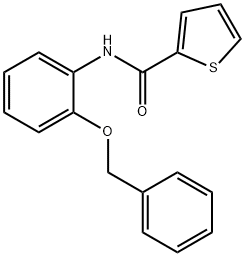 N-[2-(benzyloxy)phenyl]-2-thiophenecarboxamide Struktur