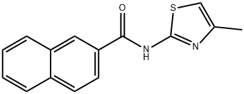 N-(4-methyl-1,3-thiazol-2-yl)-2-naphthamide Struktur