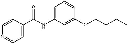 N-(3-butoxyphenyl)isonicotinamide Struktur