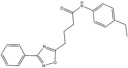 N-(4-ethylphenyl)-4-(3-phenyl-1,2,4-oxadiazol-5-yl)butanamide Struktur