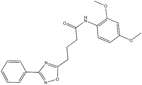 N-(2,4-dimethoxyphenyl)-4-(3-phenyl-1,2,4-oxadiazol-5-yl)butanamide Struktur