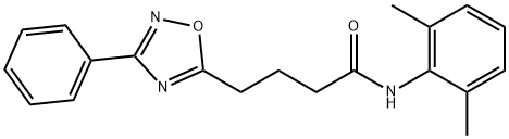 N-(2,6-dimethylphenyl)-4-(3-phenyl-1,2,4-oxadiazol-5-yl)butanamide Struktur