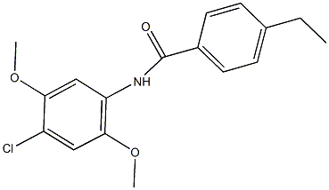 N-(4-chloro-2,5-dimethoxyphenyl)-4-ethylbenzamide Struktur