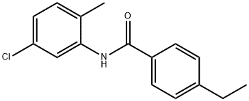 N-(5-chloro-2-methylphenyl)-4-ethylbenzamide Struktur