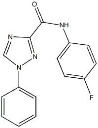 N-(4-fluorophenyl)-1-phenyl-1H-1,2,4-triazole-3-carboxamide Struktur