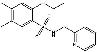 2-ethoxy-4,5-dimethyl-N-(2-pyridinylmethyl)benzenesulfonamide Struktur