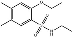 2-ethoxy-N-ethyl-4,5-dimethylbenzenesulfonamide Struktur