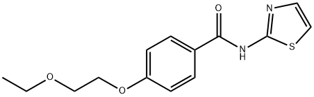 4-(2-ethoxyethoxy)-N-(1,3-thiazol-2-yl)benzamide Struktur