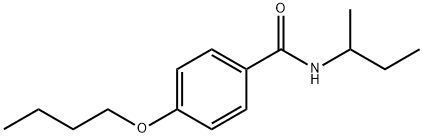 4-butoxy-N-(sec-butyl)benzamide Struktur