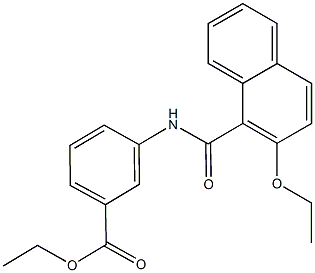 ethyl 3-[(2-ethoxy-1-naphthoyl)amino]benzoate Struktur