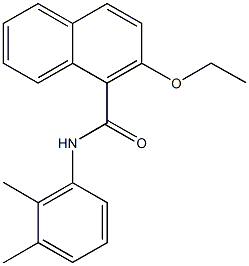 N-(2,3-dimethylphenyl)-2-ethoxy-1-naphthamide Struktur