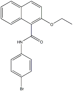 N-(4-bromophenyl)-2-ethoxy-1-naphthamide Struktur